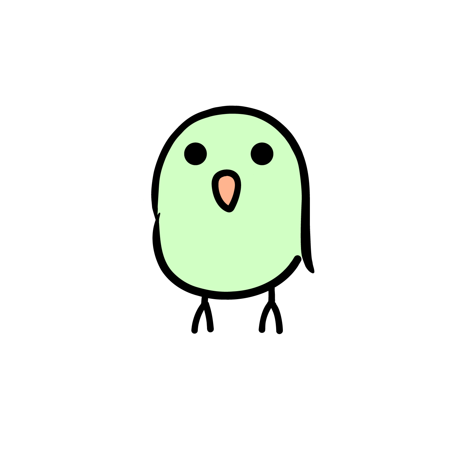 鳥のおもちゃ工房SiroccoRoccoのキャラクターイラスト