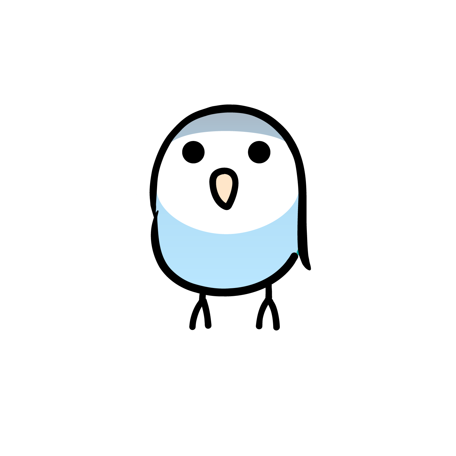 鳥のおもちゃ工房SiroccoRoccoのキャラクターイラスト